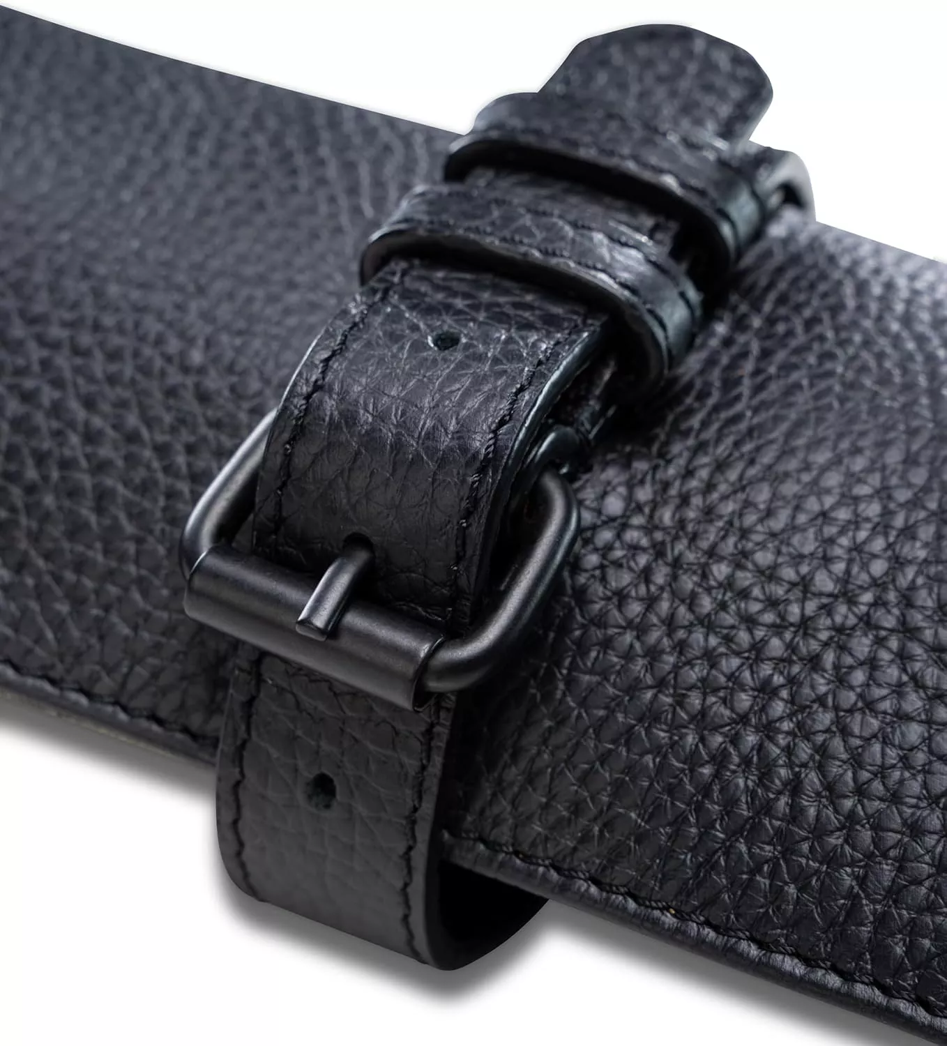 Torba skórzana na 14 noży czarna