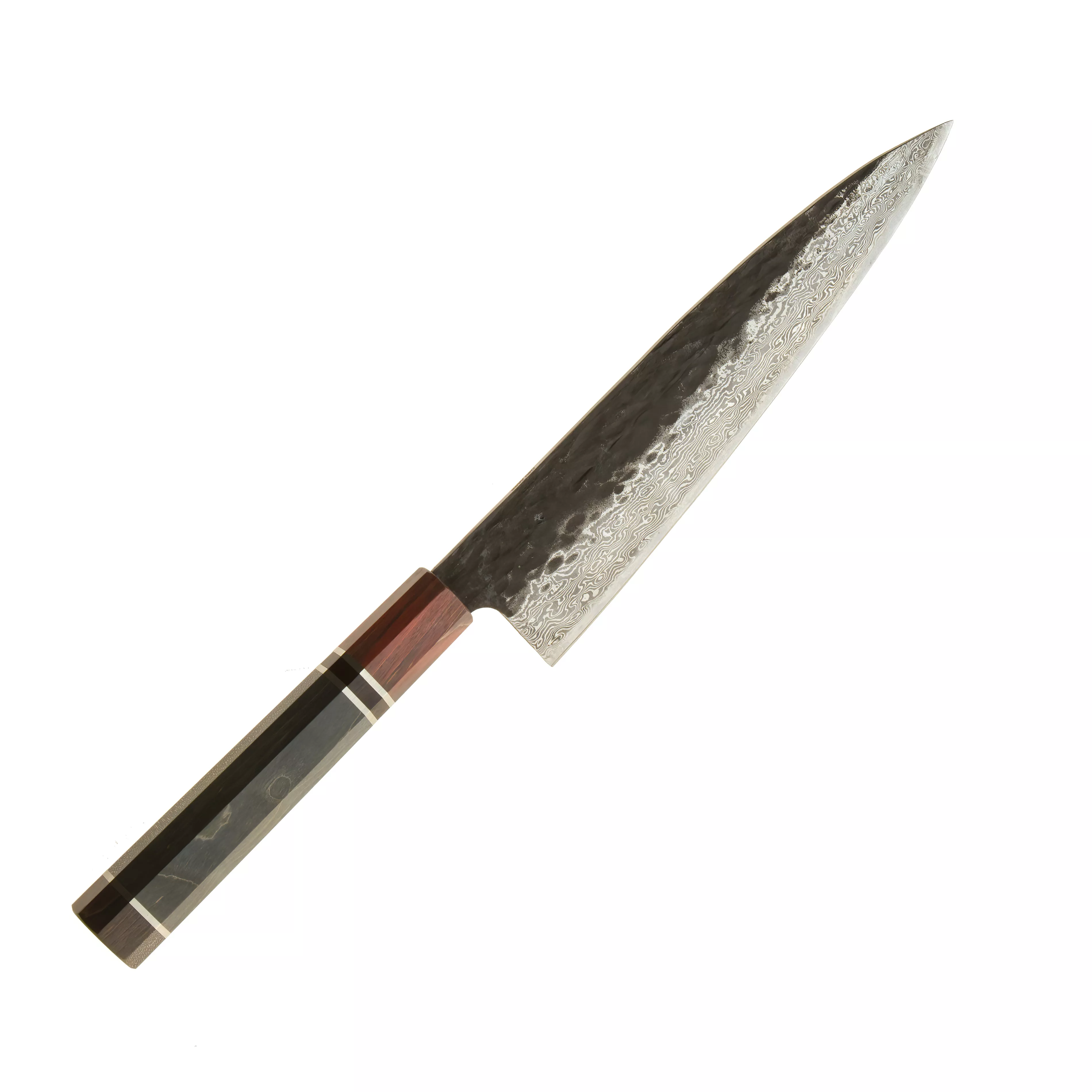 Dan Woo custom Nóż Szefa Kuchni 21 cm Damast Drewniana Rękojeść