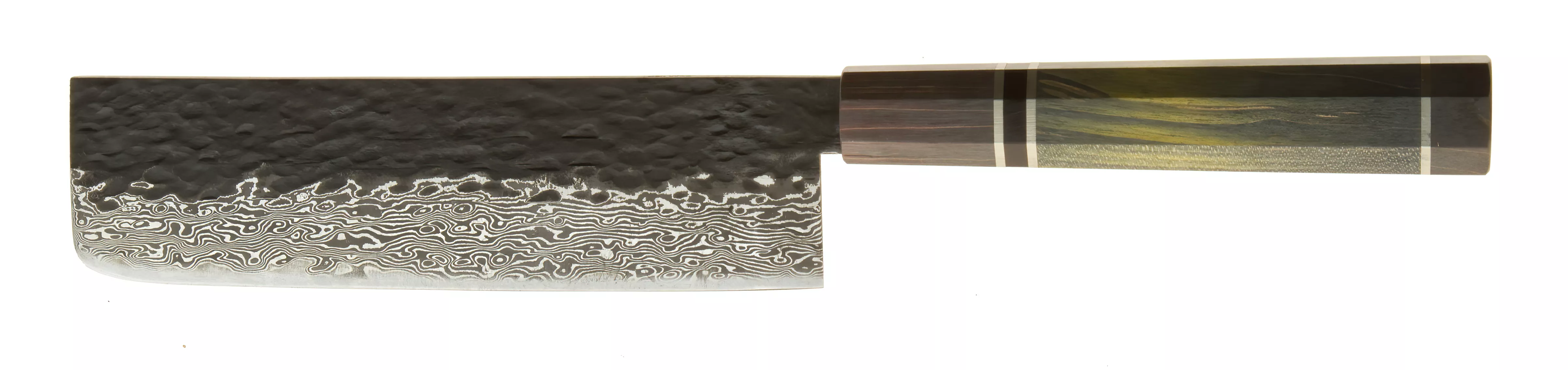 Dan Woo Custom Nóż Nakiri 18 cm Damast T10 61HRC