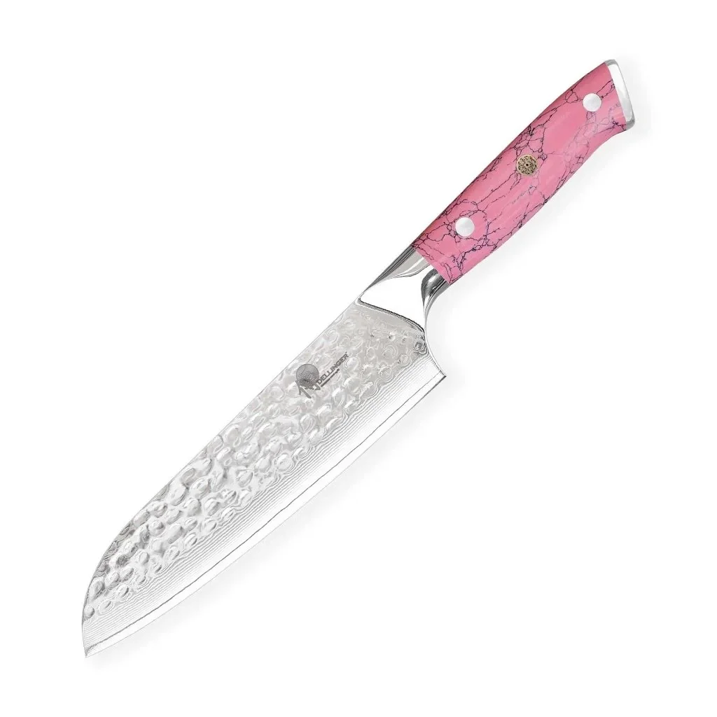 Dellinger PINK STONE Nóż Santoku 18 cm