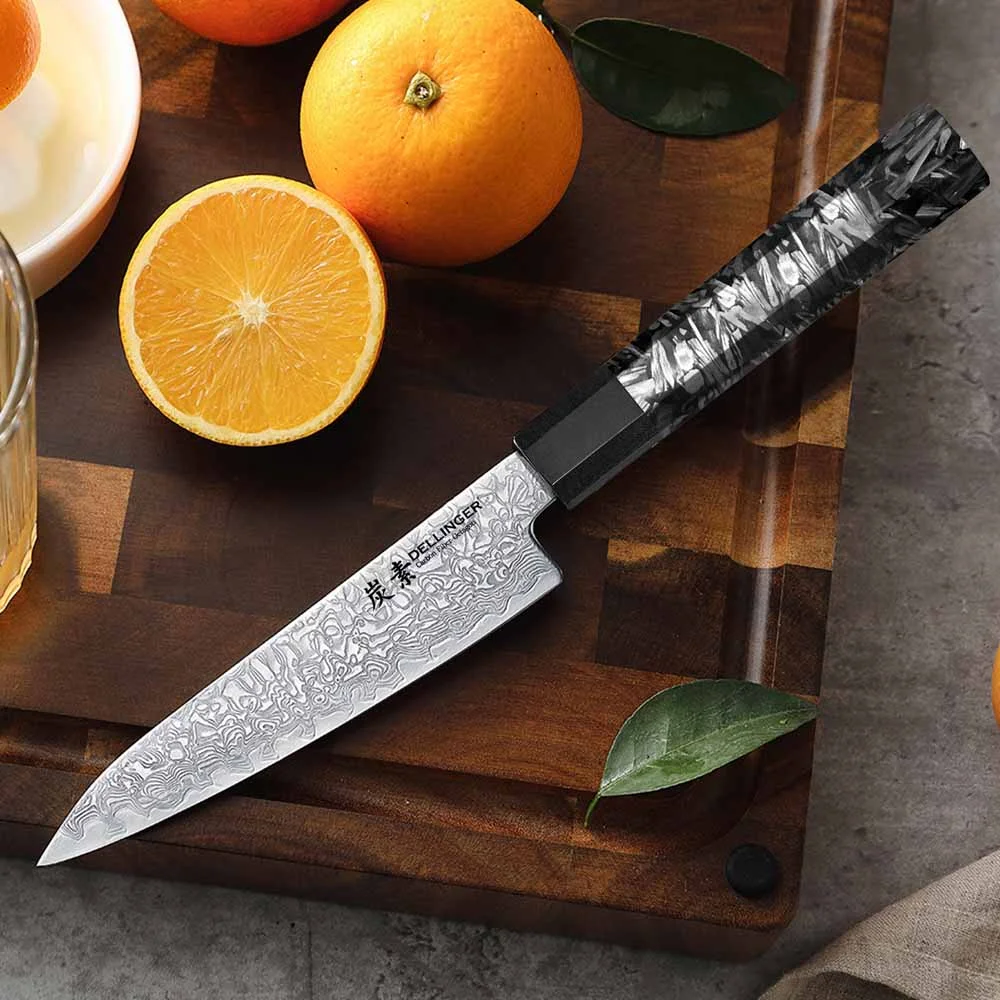 Nóż Petty Dellinger Carbon Fiber Octagon stal VG-10 14 cm