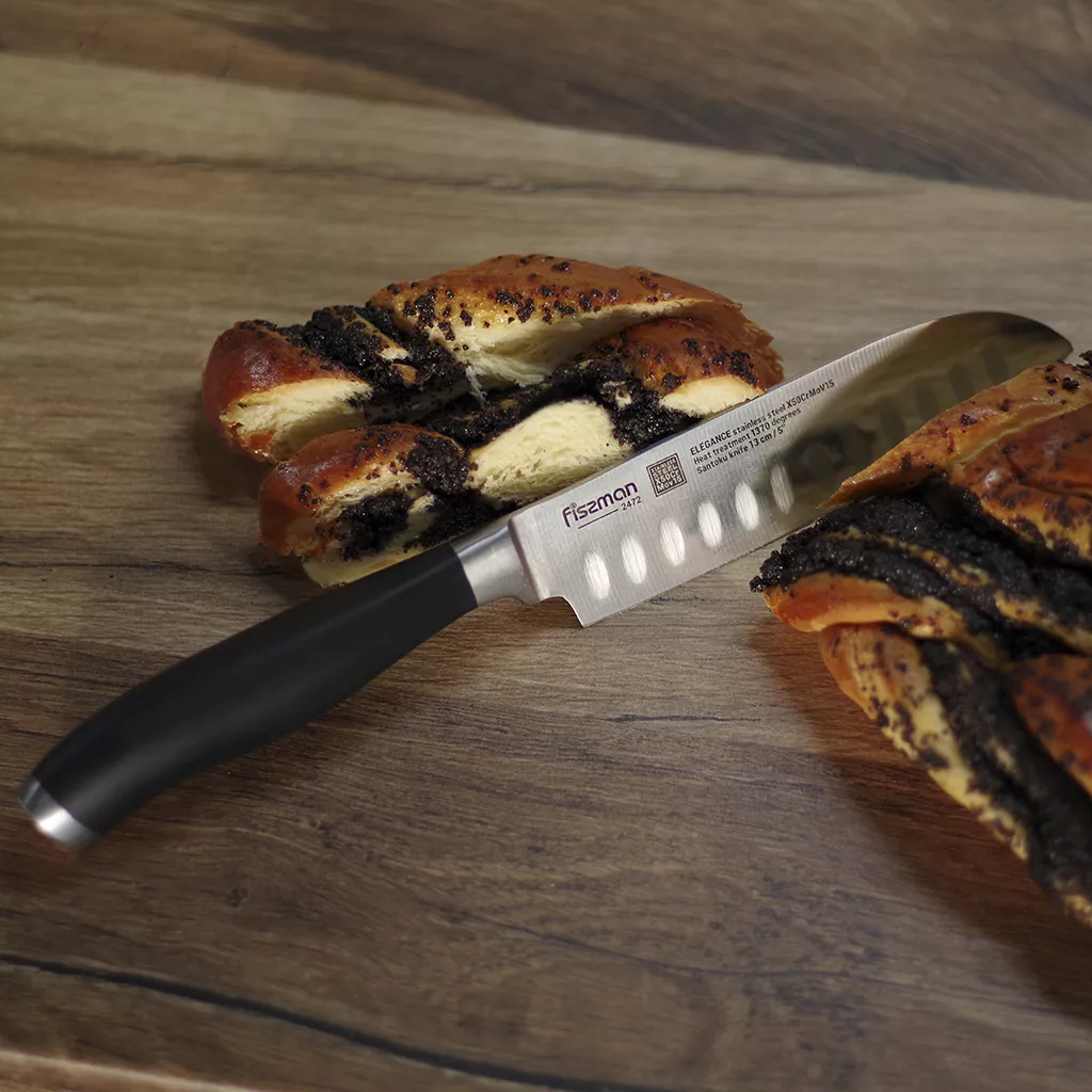 Fissman Elegance nóż kuchenny małe santoku 13cm
