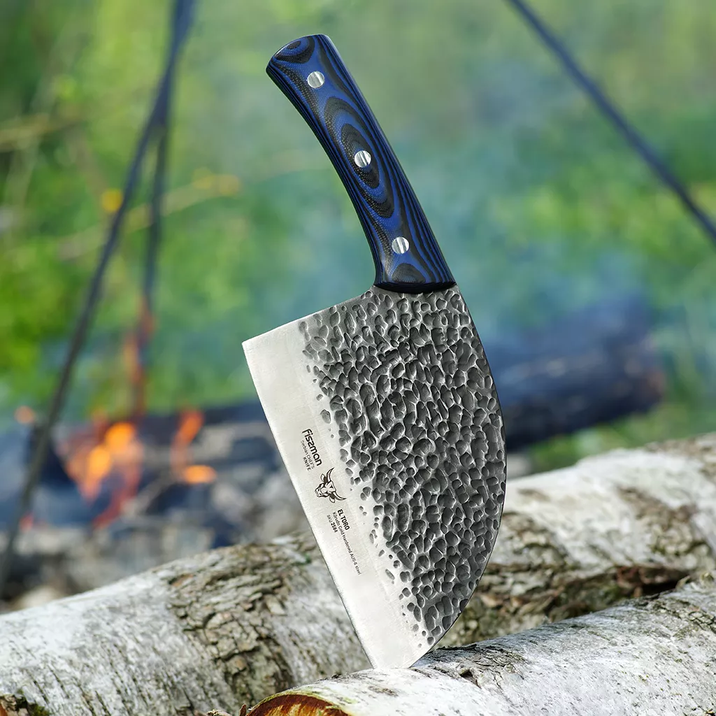 Fissman El Toro Tasak Serbski 18cm Stal AUS-8 Niebieska Mikarta