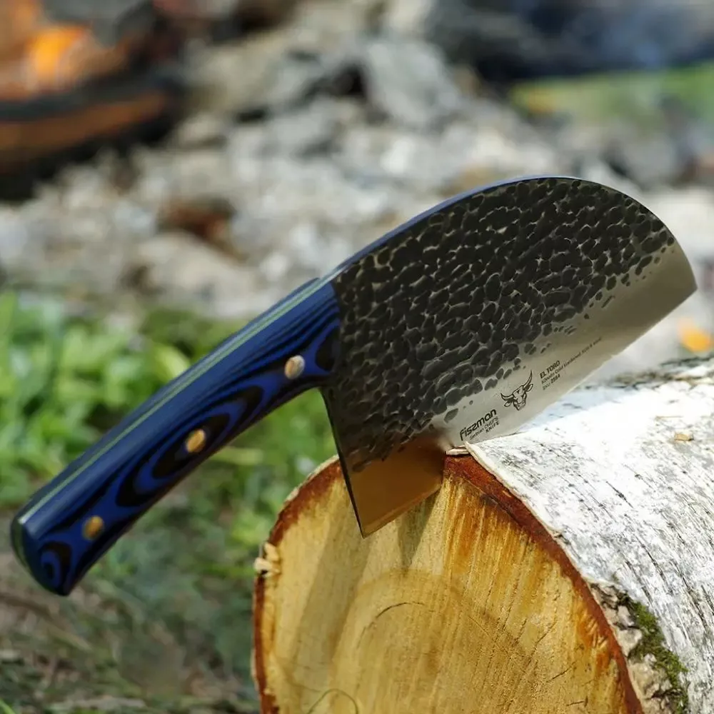 Fissman El Toro Tasak Serbski 18cm Stal AUS-8 Niebieska Mikarta