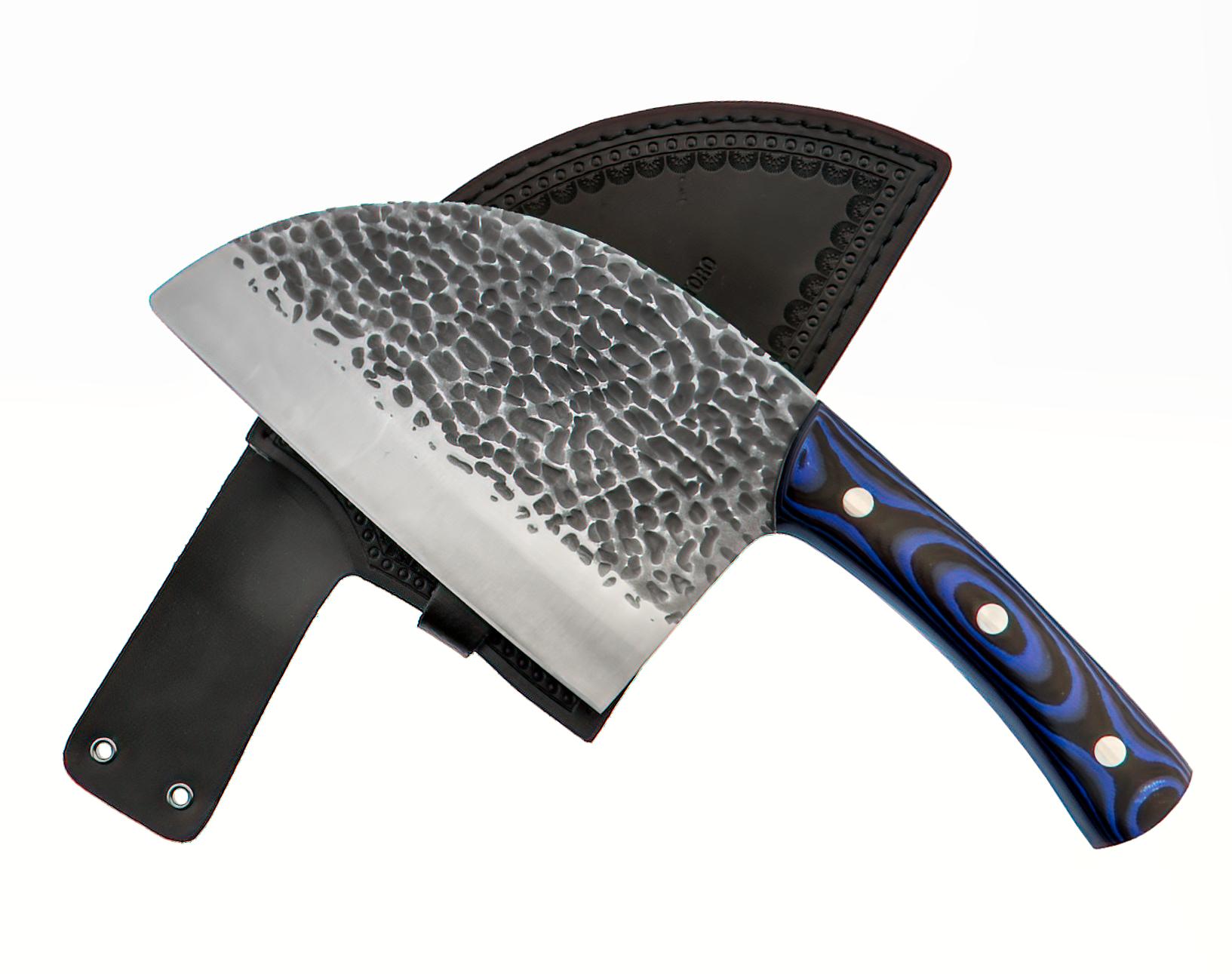 Fissman El Toro Tasak Serbski 18cm Stal AUS-8 Niebieska Mikarta