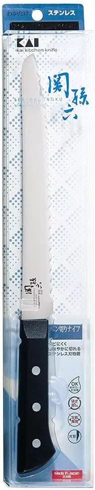 KAI Seki Magoroku Wakatake Nóż do Chleba 22 cm 