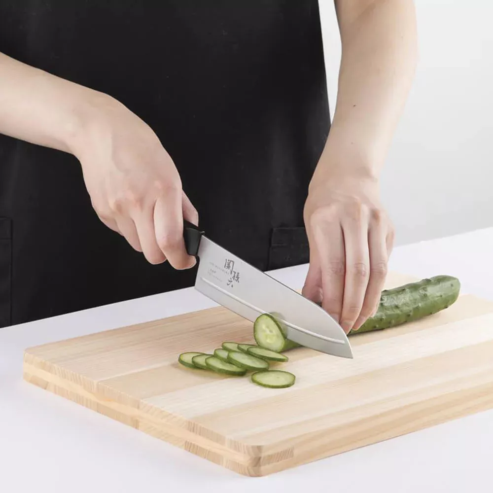 KAI Seki Magoroku Shironezu Santoku nóż kuchenny, ostrze 16.5 cm