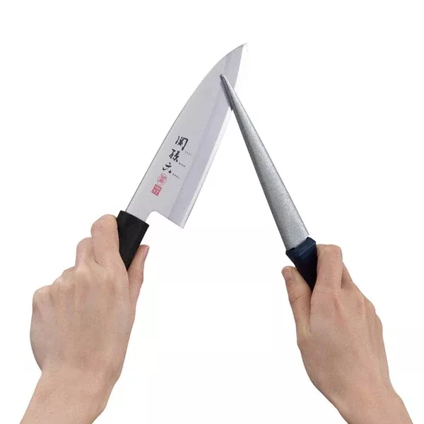 KAI AP-0540 Diamentowa Stalka do Noży i Nożyczek, Dwustronna 26.5 cm