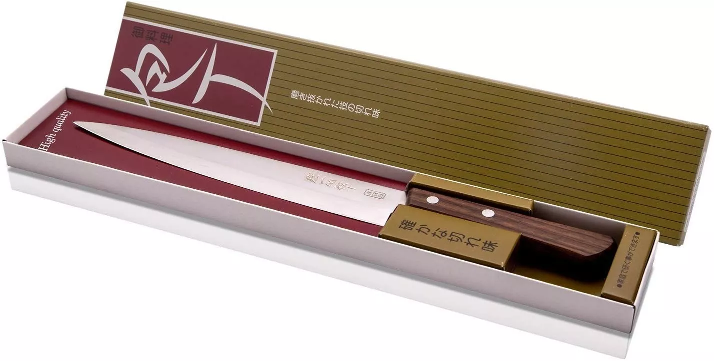 Kanetsugu Miyabi Issin Slicer - Japoński Nóż Kuchenny 21 cm AUS-8 Palisa