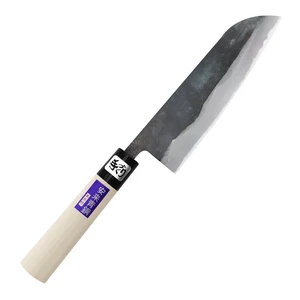 Kanetsune Aogami#2 Kurouchi Santoku Nóż Japoński 16,5 cm