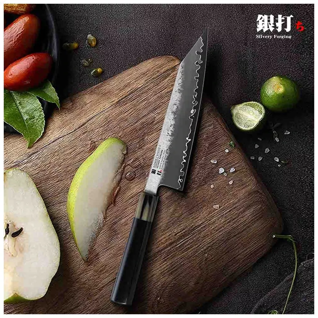 Nóż Kiritsuke Konoll Silvery Forging S35VN 21 cm