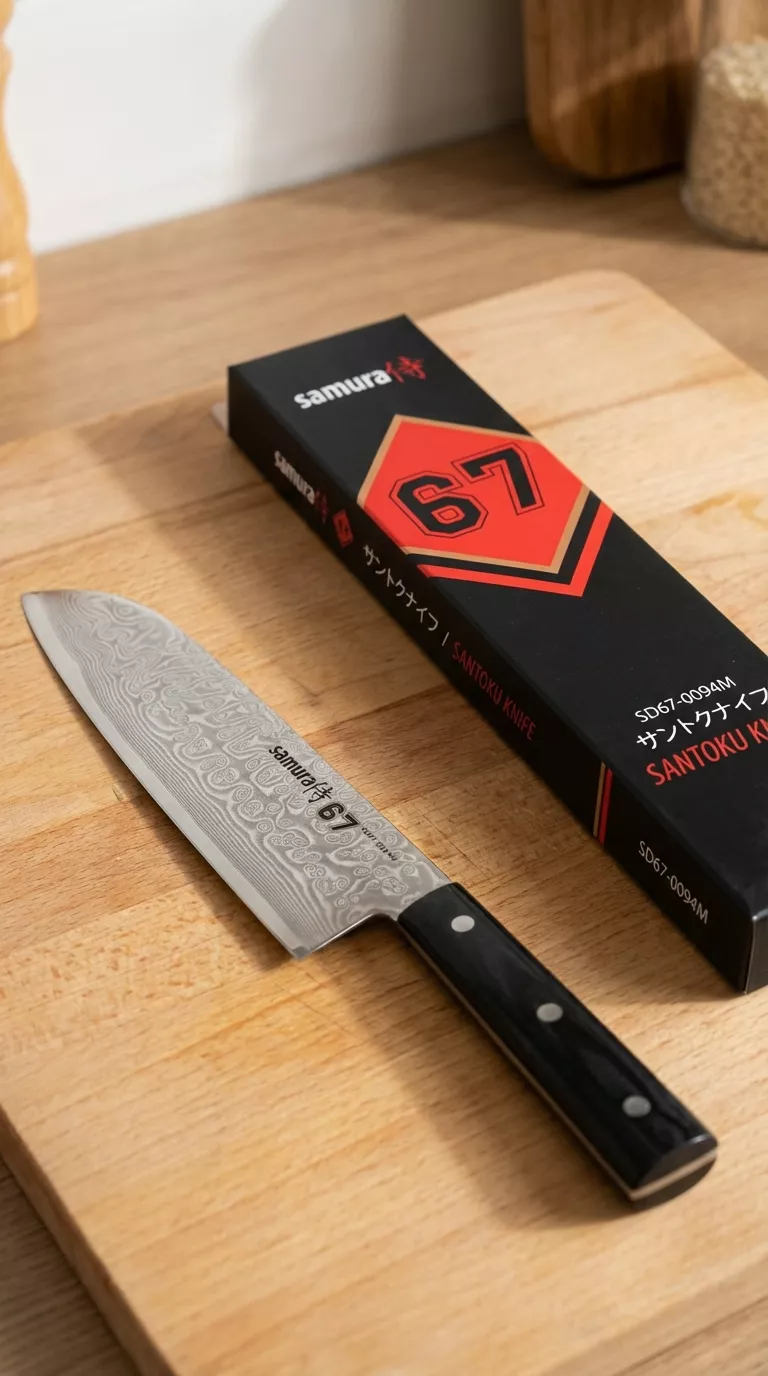 Samura Damascus 67 Nóż Santoku 18 cm Mikarta SD67-0094M