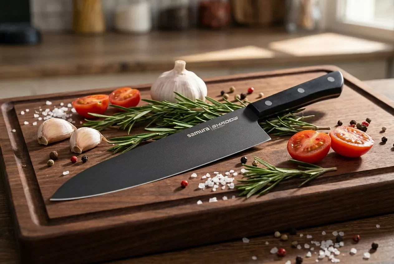 Nóż szefa kuchni Samura Shadow 24 cm AUS-8 SH-0087