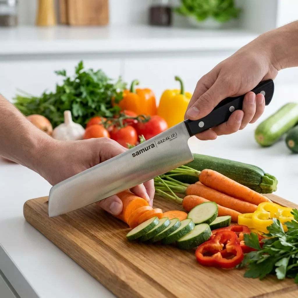 Samura Harakiri Modern Nakiri nóż kuchenny do warzyw 17.4 cm