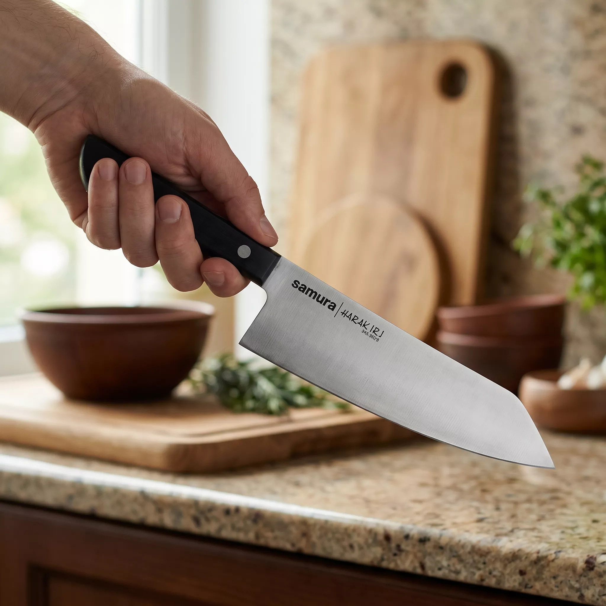 Nóż kuchenny Samura Harakiri Hakata / Bunka 17,1 cm AUS-8