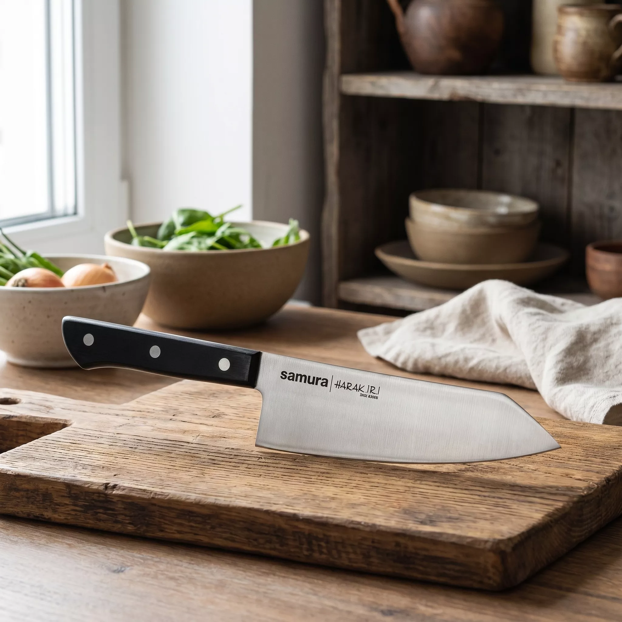 Nóż kuchenny Samura Harakiri Hakata / Bunka 17,1 cm AUS-8