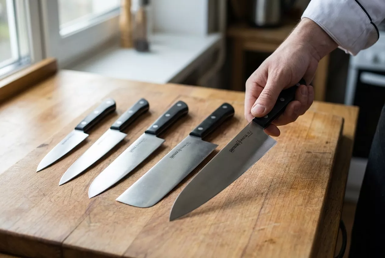 Zestaw 5 noży kuchennych Samura Harakiri AUS-8