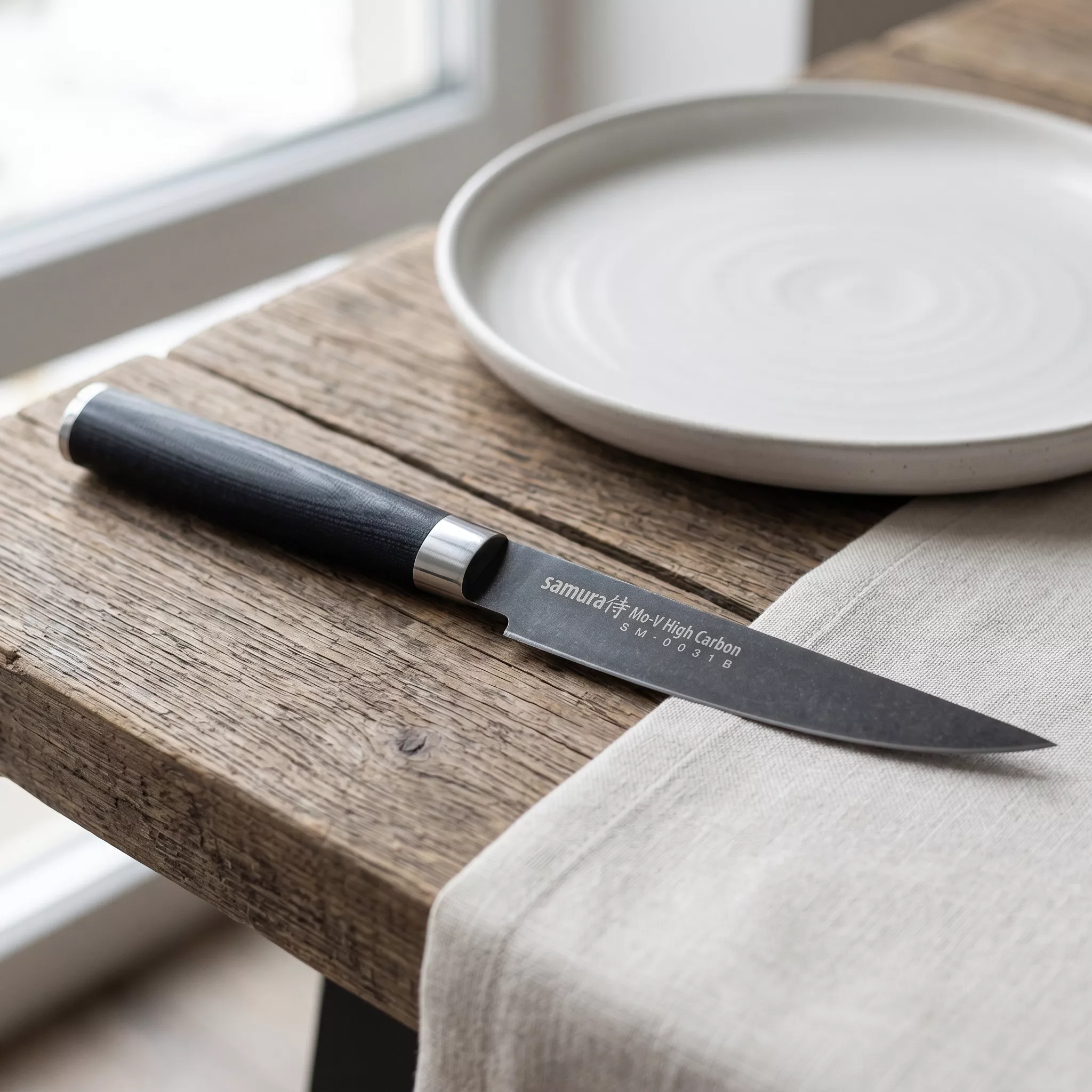 Nóż do steków Samura MO-V Stonewash 12 cm