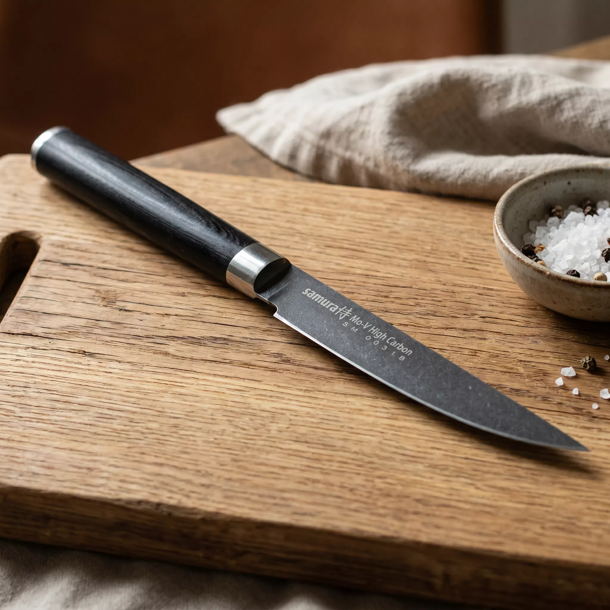 Nóż do steków Samura MO-V Stonewash 12 cm