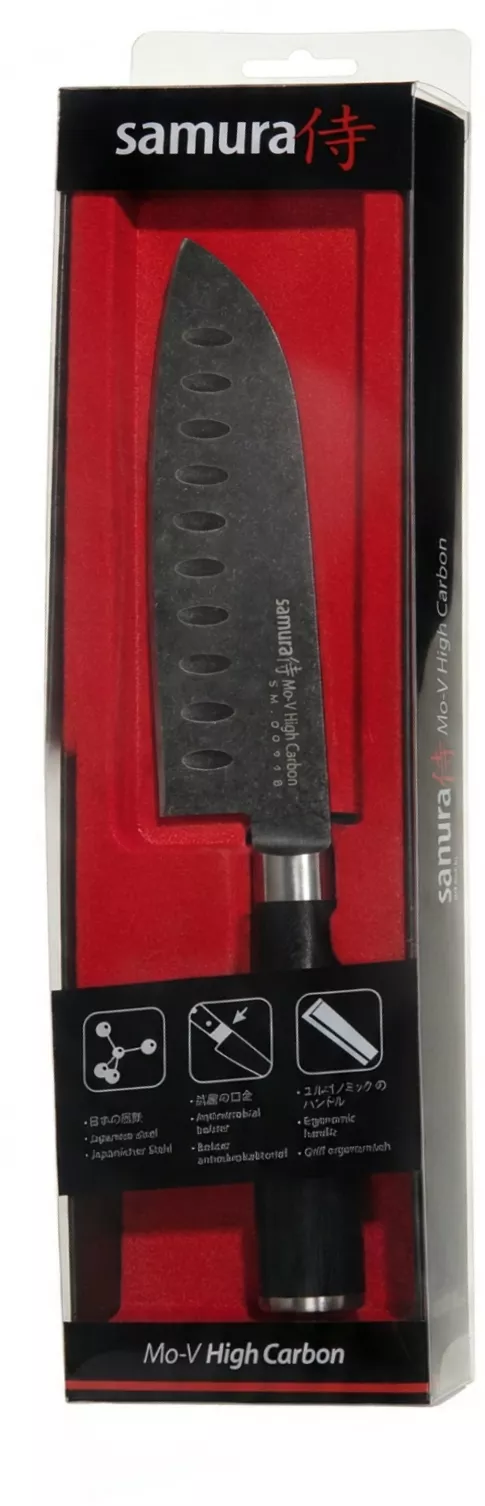 Samura MO-V Stonewash Santoku 180mm