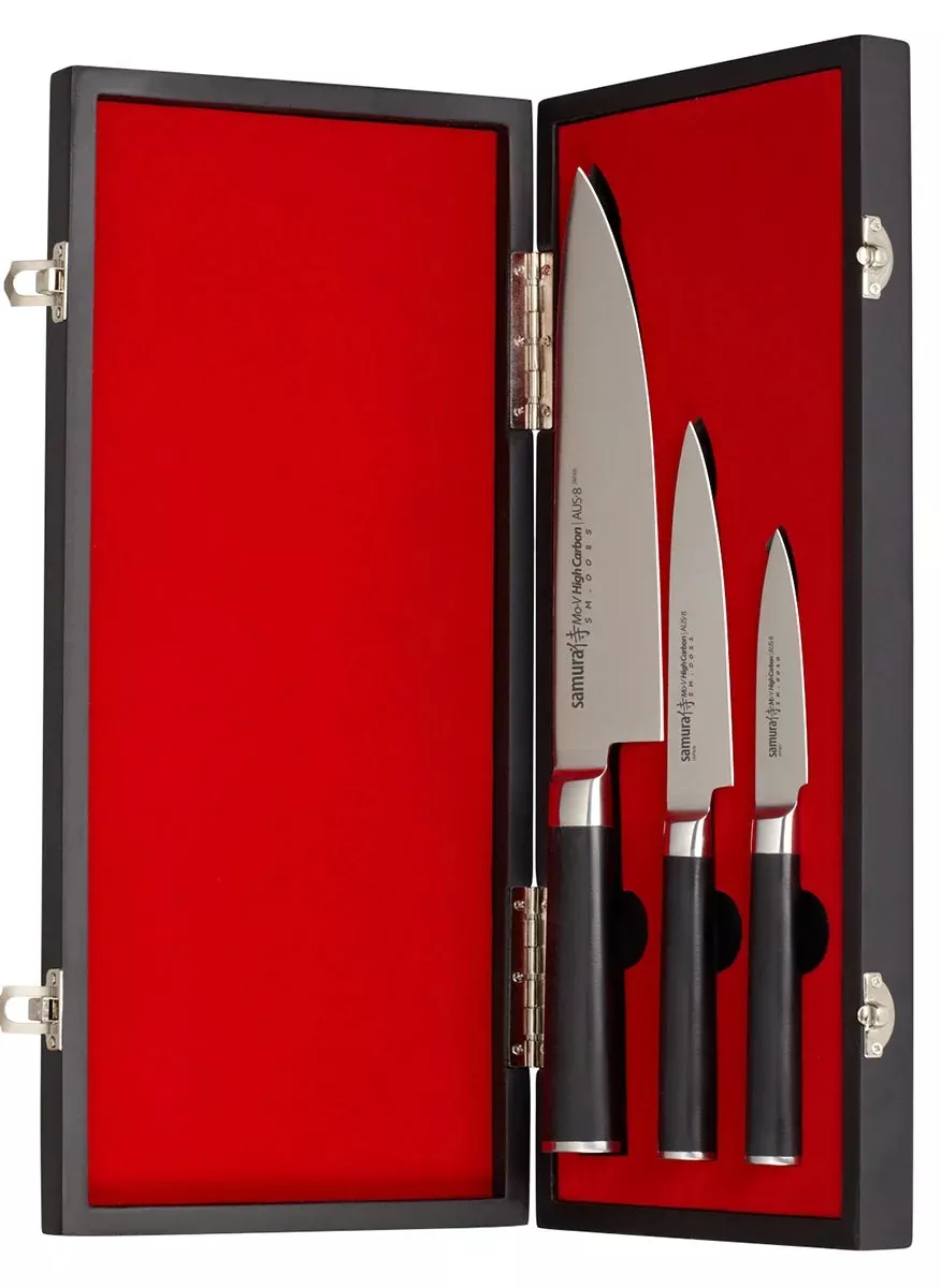 Samura MO-V zestaw 3 noży kuchennych box