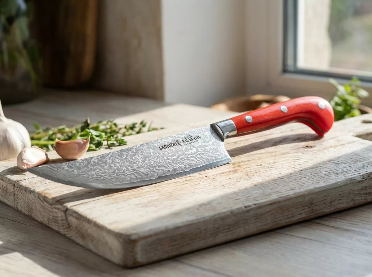 Nóż kuchenny Samura Sultan Pchak 15,9 cm czerwony SU-0086DBR