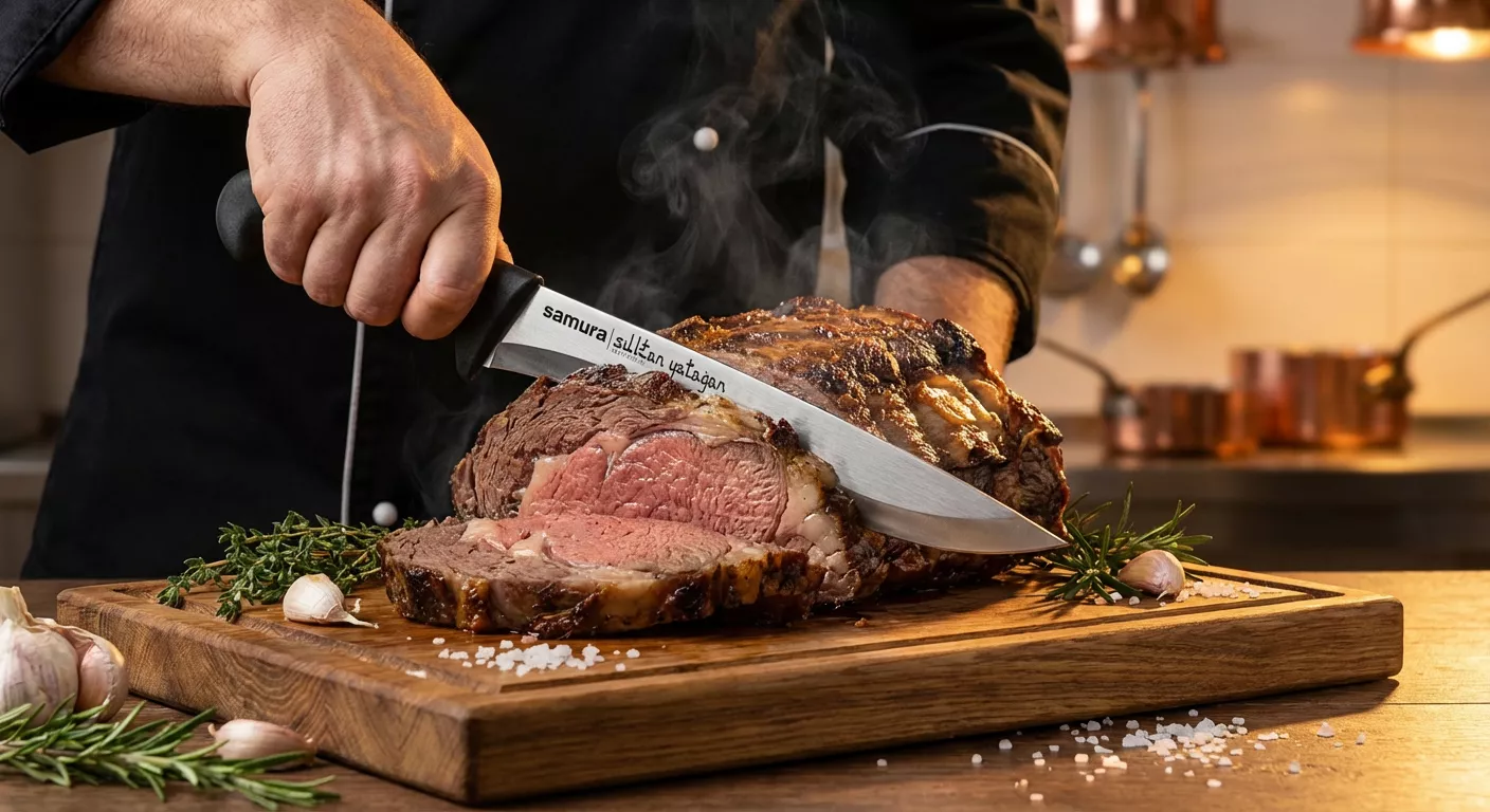 Samura Sultan Pro Nóż  kuchenny  Yatagan, ostrze 30.1 cm