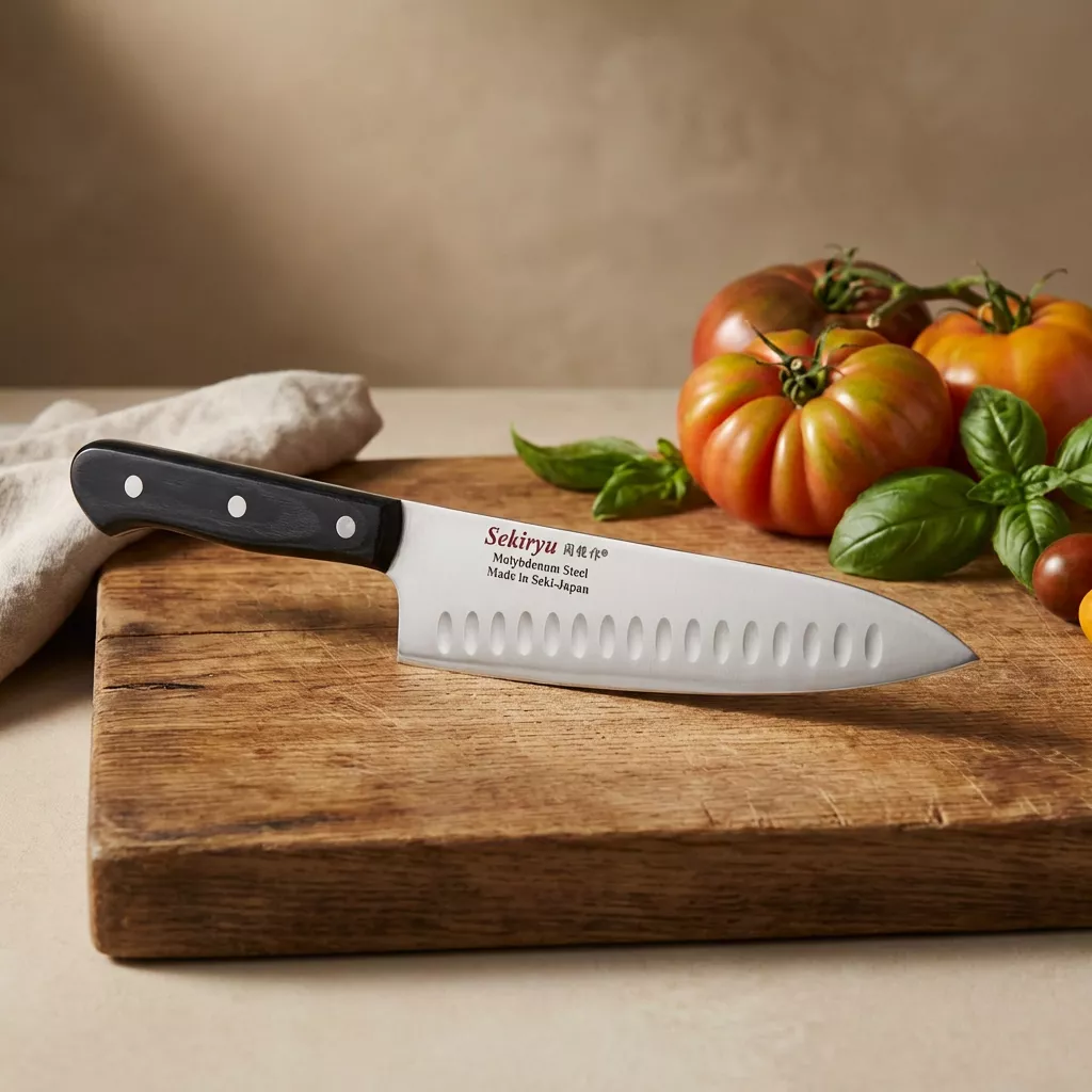 Sekiryu Zestaw 5 Japońskich Noży Kuchennych AUS-8A, Drewniane Rękojeści