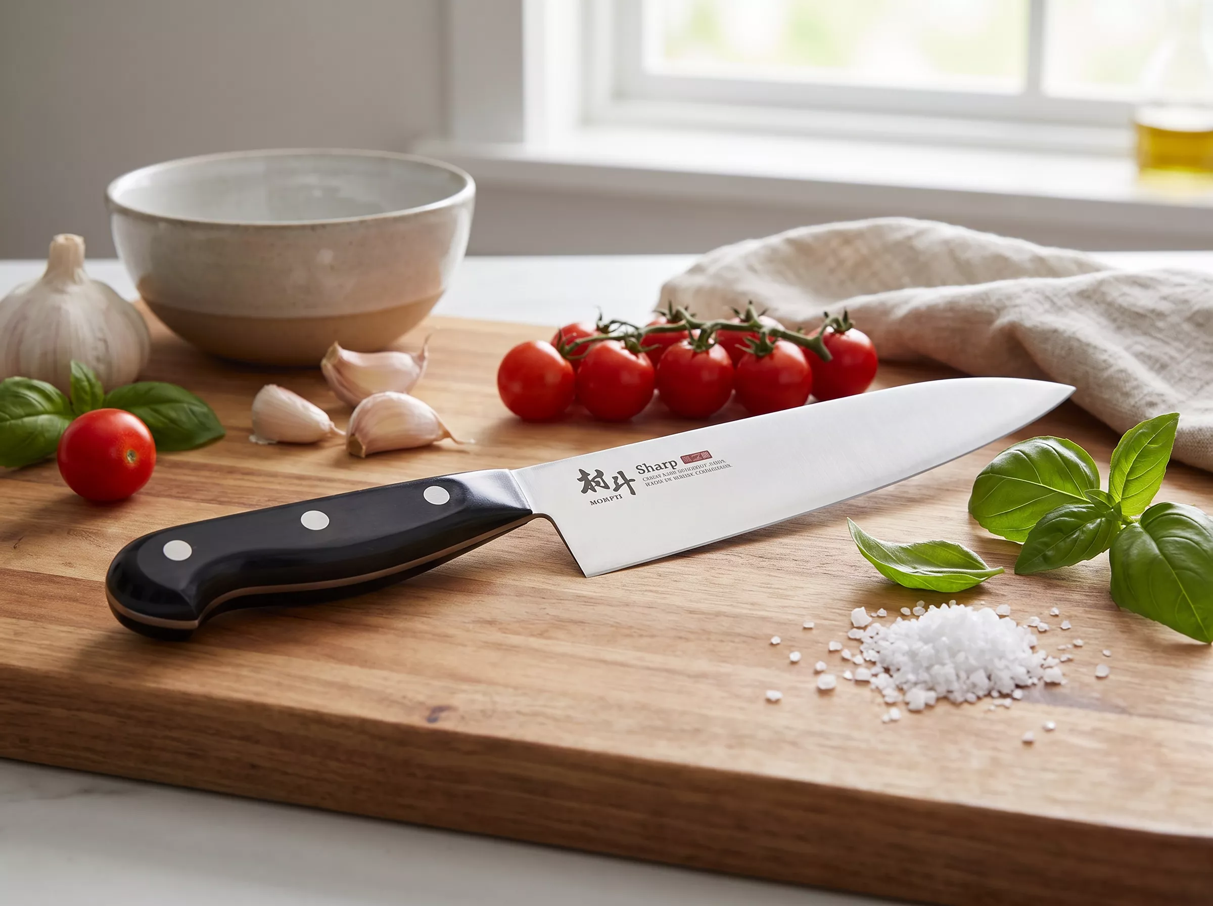 Nóż szefa kuchni Shimomura Murato Sharp Gyuto 18 cm AUS-10 MSP-102