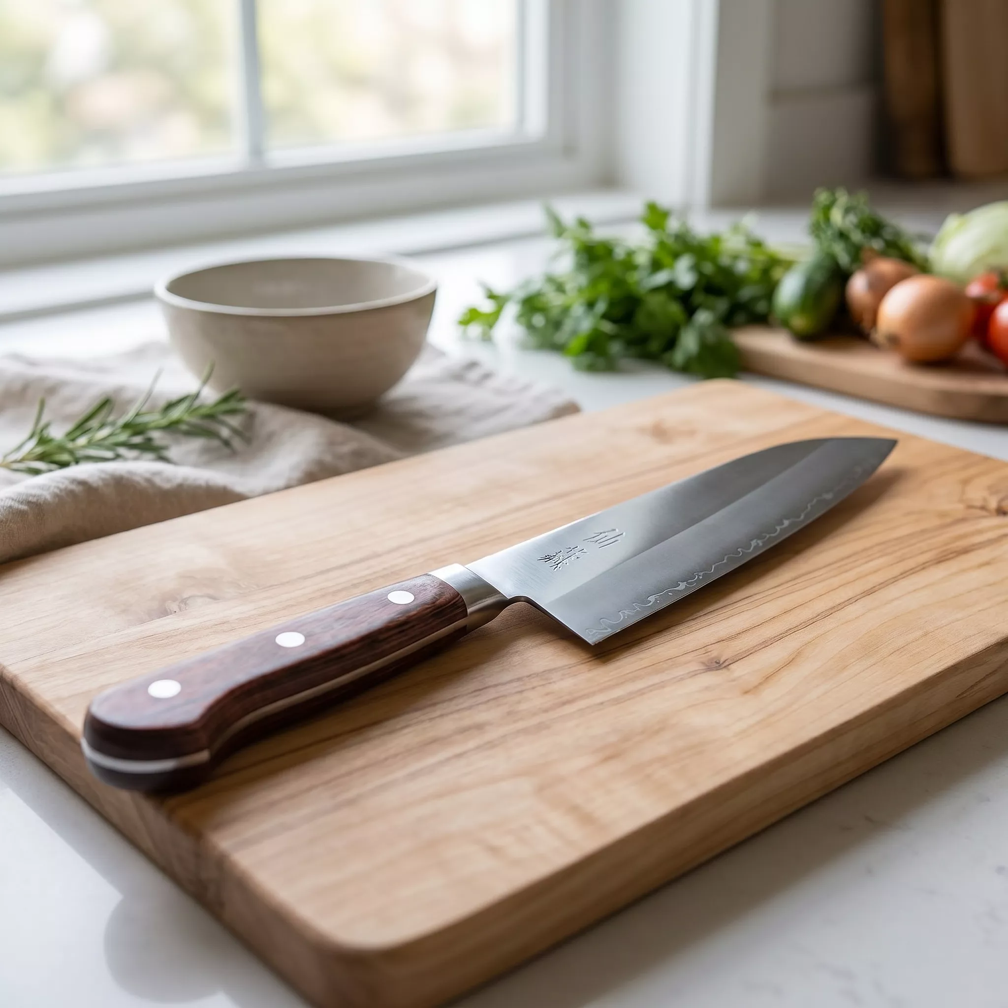 Suncraft Clad Nóż Santoku 16,7 cm - Stal AUS10 San Mai