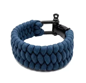 Bransoletka Paracord Welde Niebieska z Szeklą 17-19 cm