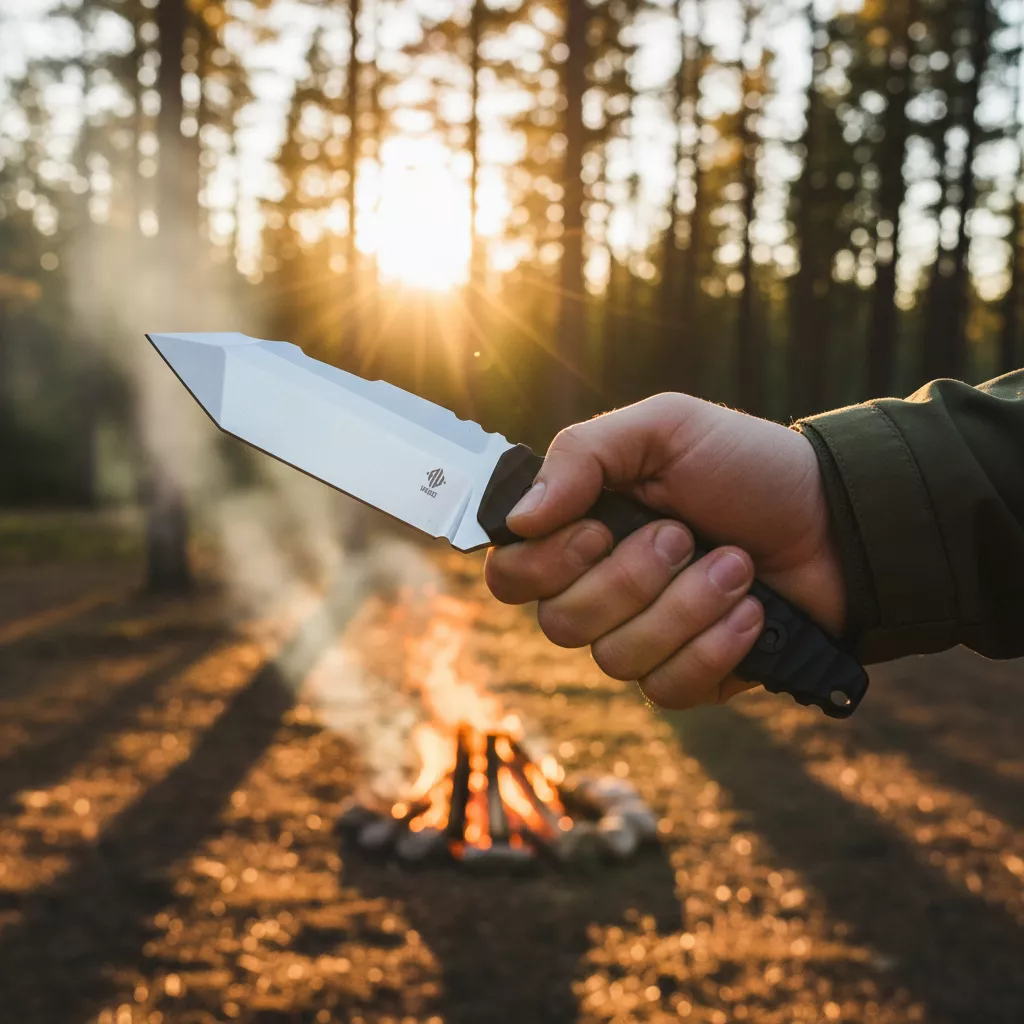 Womsi Stein nóż taktyczny czarne G10 14C28N.