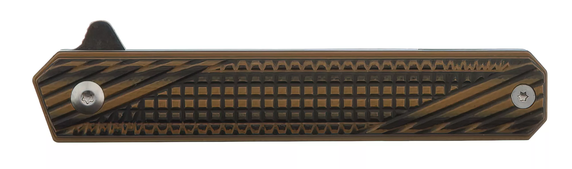 Womsi Wolf nóż składany brown black G10 S90V