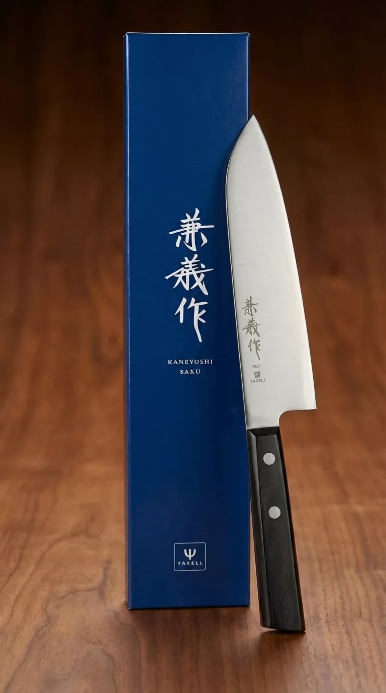Japoński nóż Santoku Yaxell Kaneyoshi-saku SG2 16,5 cm